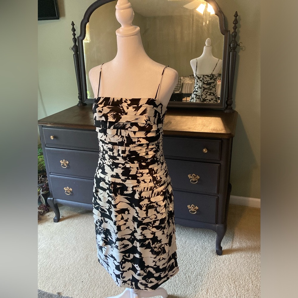 White House Black Market layer dress, built in support size 4